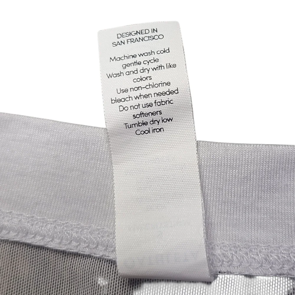 Athleta Mesh Shoulder Active Tee Gray White Workout Top Small - Picture 9 of 14